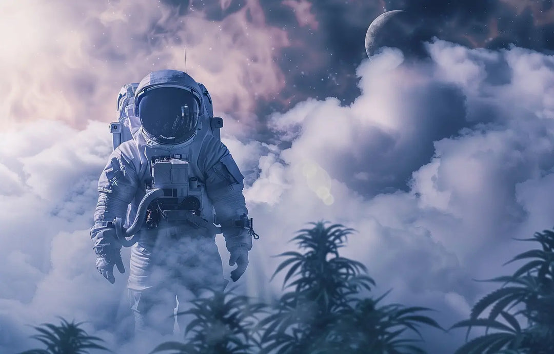 Ein Astronaut während der Wirkung von CBG