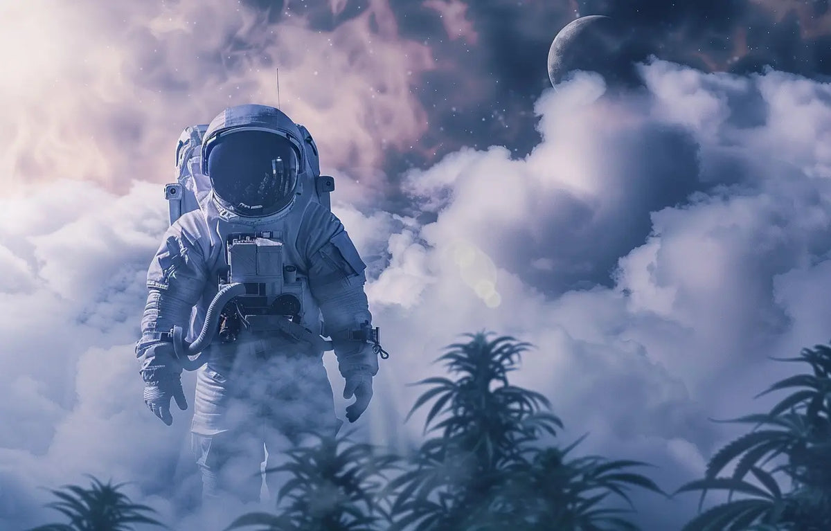 Ein Astronaut während der Wirkung von CBG
