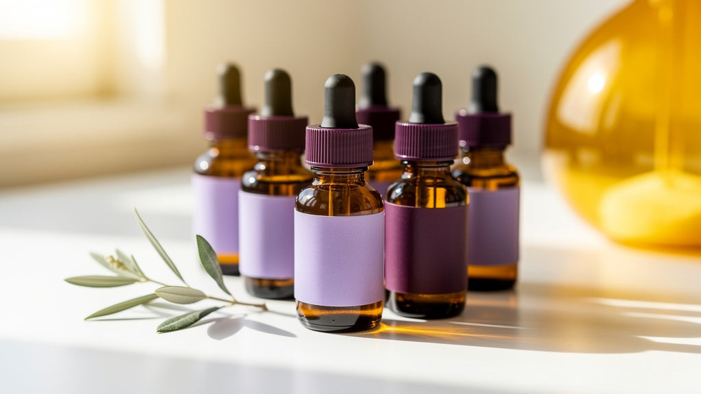 CBD Öle von CBDÍA im Vergleich auf einem Labortisch