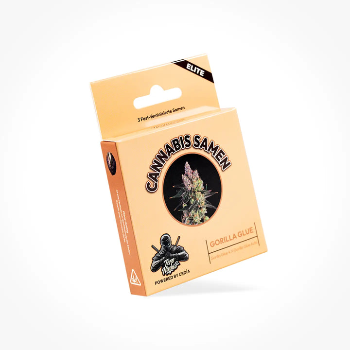 Eine Samen Verpackung der Sorte Gorilla Glue