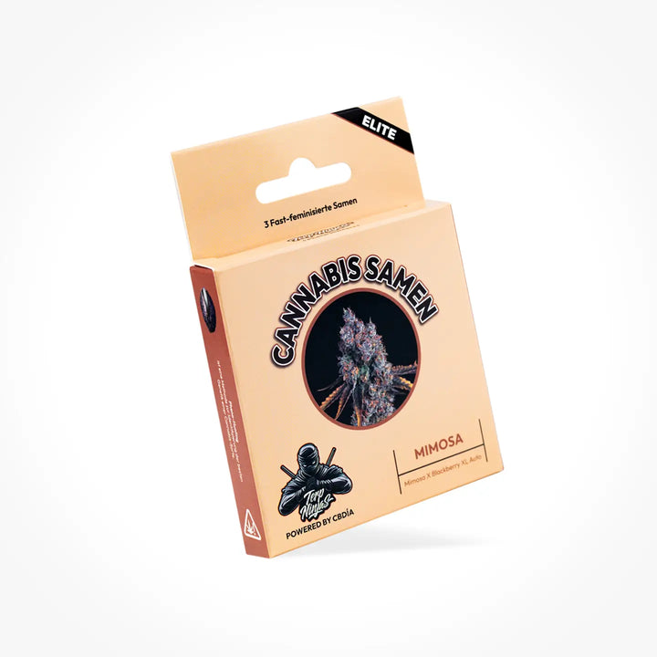 Eine Samen Verpackung der Sorte Mimosa