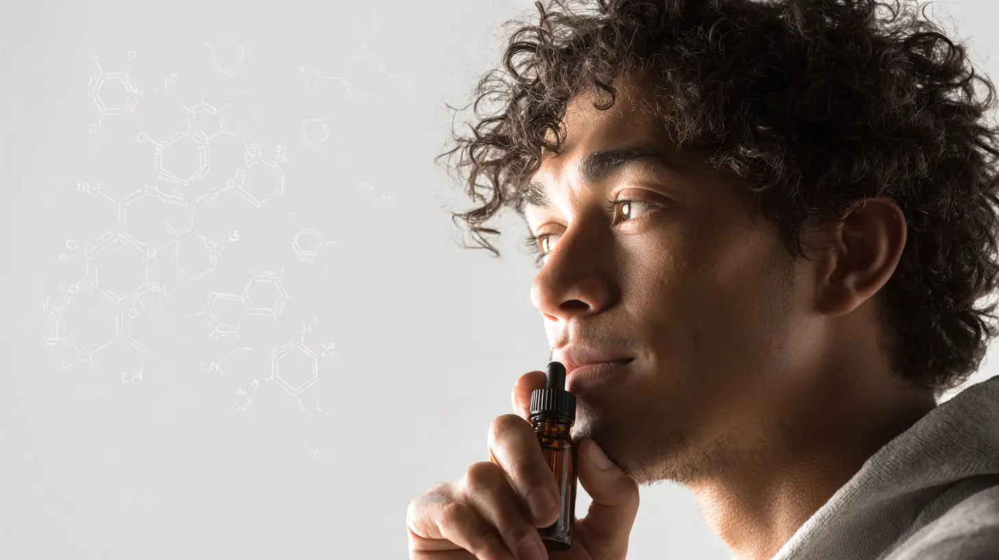 Ein Mann mit einem Erfahrungsbericht zu CBG Öl