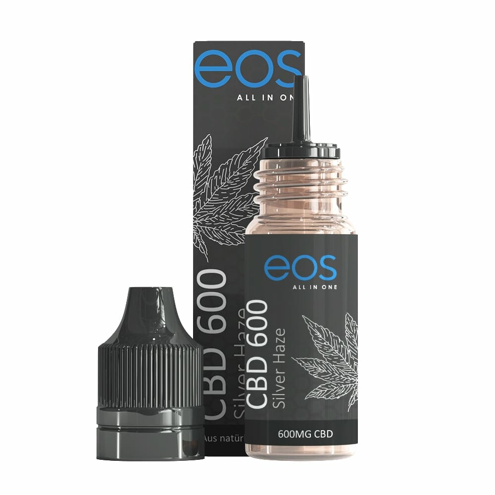 Eos CBD Liquid Silver Haze mit Verpackung von vorne