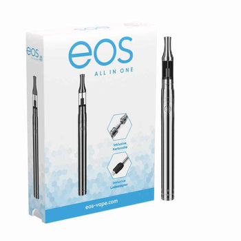 Vape Pen von eos mit Batterie und Kartusche in Chrome