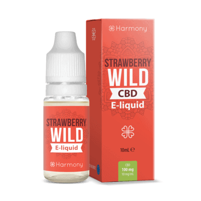 Harmony CBD Liquid Strawberry mit Verpackung