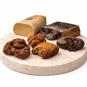 Alle 6 Hasch Sorten von CBDÍA auf einem Stein