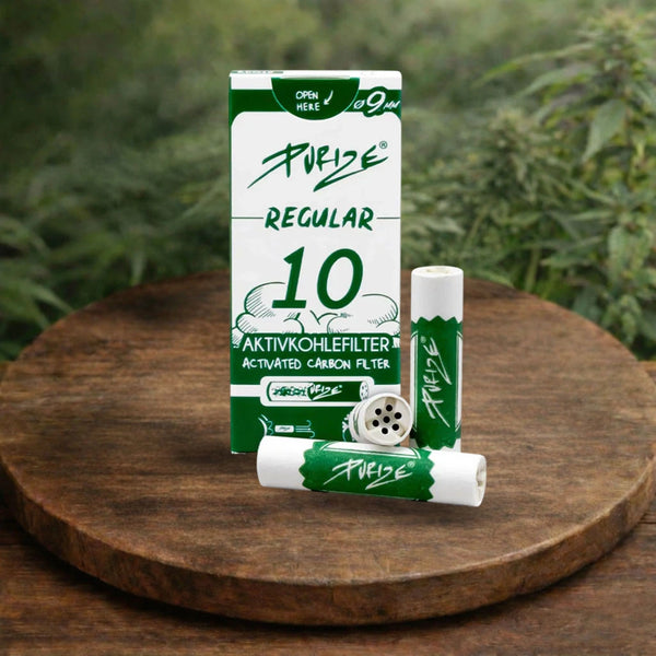 PURIZE Aktivkohlefilter Regular 10er Pack Filter für CBD Joints