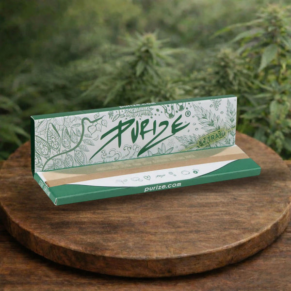 PURIZE King Size Slim Longpapers 32er Pack Drehpapier für CBD Blüten
