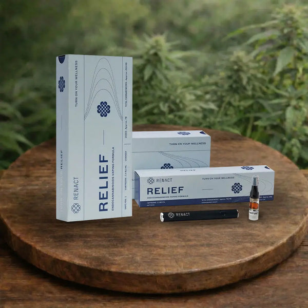 Renact CBD Vape Starterset Relief mit Vollspektrum Cannabinoiden